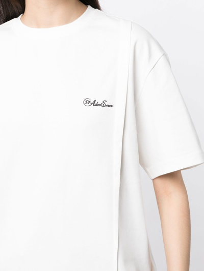 Shop Ader Error Logo-print Crew-neck T-shirt In White