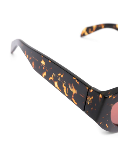 Marni Eyewear Vgo Tortoiseshell-effect Sunglasses In Brown