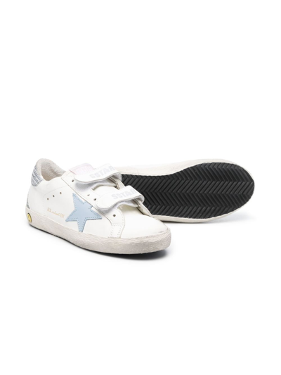 Shop Golden Goose Superstar Touch-strap Sneakers In White