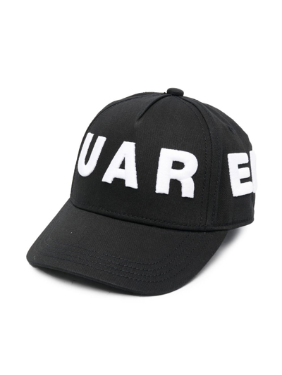 Shop Dsquared2 Embroidered-logo Cap In Black
