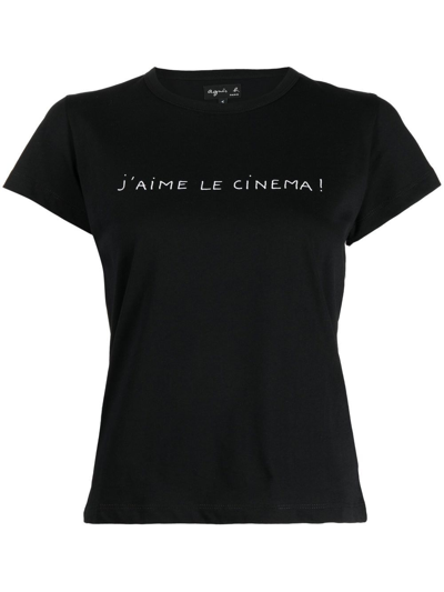 Shop Agnès B. Short-sleeve T-shirt In Black