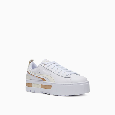 Puma Mayze Fs Sneakers In White Leather | ModeSens
