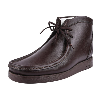Shop Libertyzeno Hamara Joe Rush Leather Desert Chukka Casual Boots In Brown