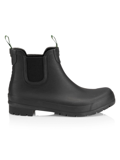 Shop Barbour Men's Stratus Chelsea Rain Boots In Black