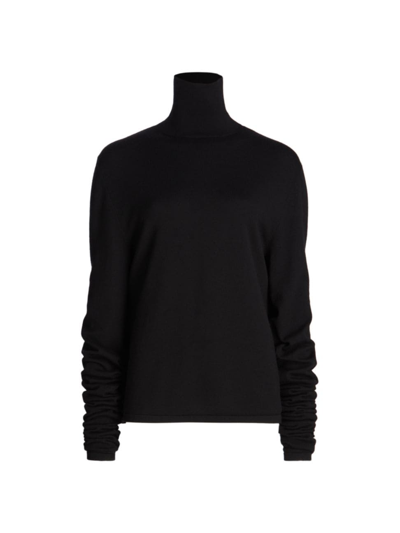 Shop The Row Women's Carlus Wool Sweater In Black