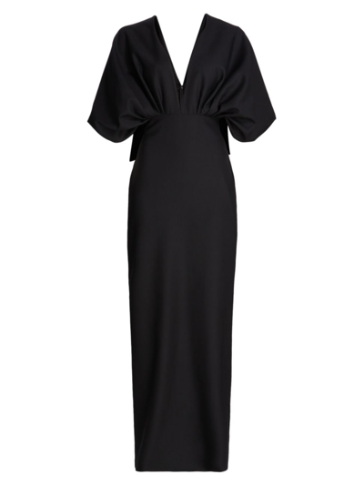 Shop The Row Women's Abinhav Wool Mixed-media Dress In Black
