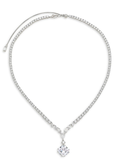 Shop Adriana Orsini Women's Saffron Sterling Silver & Cubic Zirconia Pendant Necklace