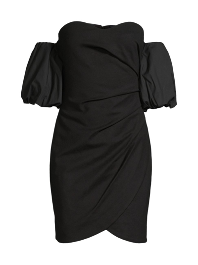 Shop Elliatt Women's Deene Sweetheart Minidress In Black
