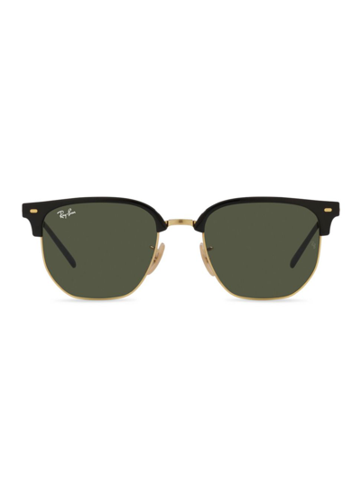Shop Ray Ban Women's Rb4416 53mm New Clubmaster Sunglasses In Black