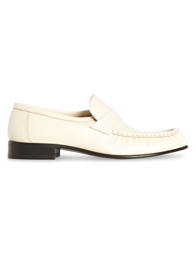 Shop The Row Women's Soft Leather Loafers In Cream