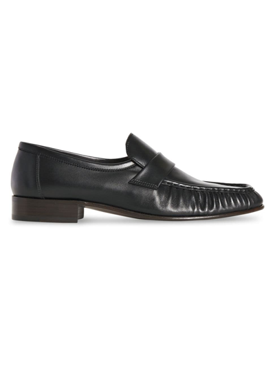 Shop The Row Women's Soft Leather Loafers In Black