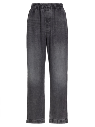 Shop Isabel Marant Men's Timeo Denim Pants In Grey