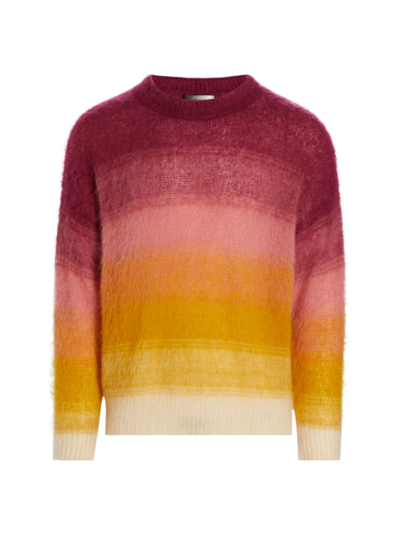 Shop Isabel Marant Men's Drussellh Mohair-blend Sweater In Raspberry Ocre