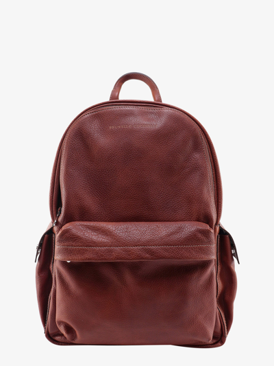 Shop Brunello Cucinelli Backpack In Brown