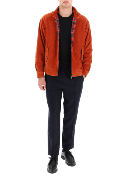 Shop Baracuta G4 Corduroy Harrington Jacket In Orange