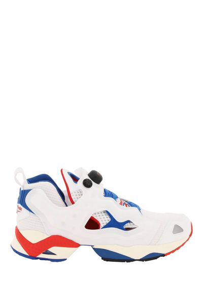Shop Reebok Instapump Fury 95 Sneakers In White,blue,red