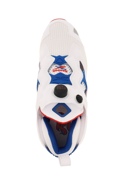 Shop Reebok Instapump Fury 95 Sneakers In White,blue,red