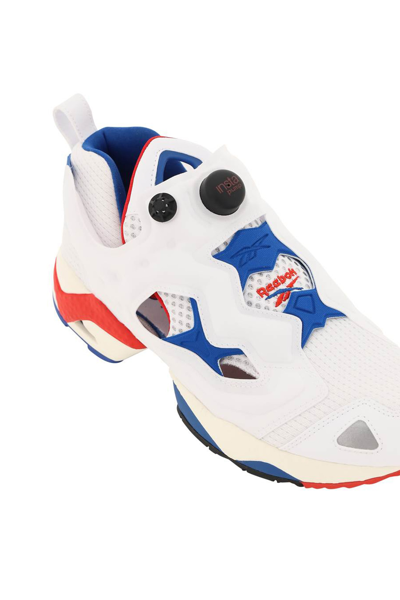 Shop Reebok Instapump Fury 95 Sneakers In White,blue,red