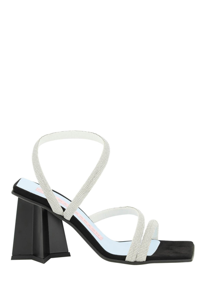 Shop Chiara Ferragni Andromeda Strass Sandals In Black