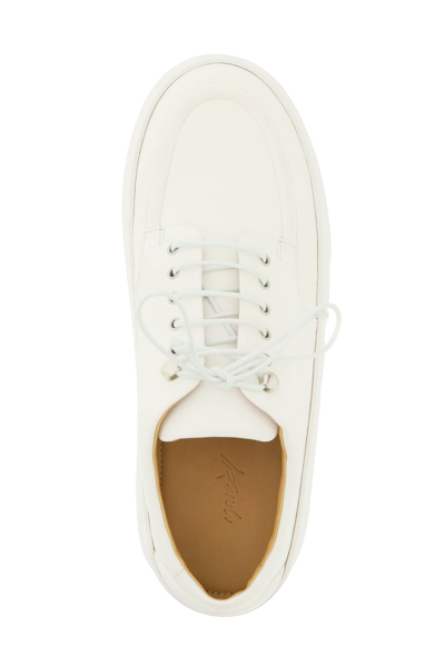 Shop Marsèll 'cassapana' Leather Sneakers In White