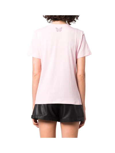 Shop Blumarine Women's Fuchsia Cotton T-shirt