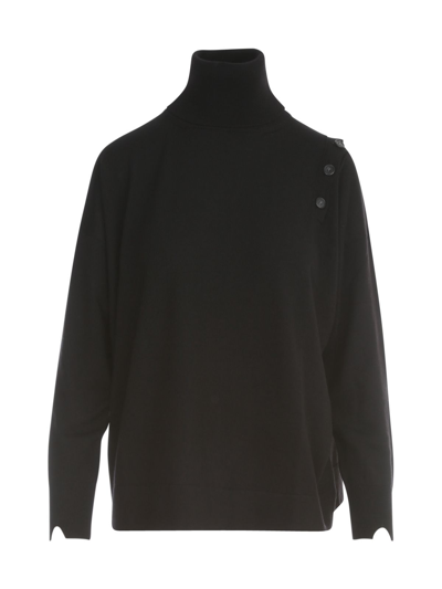 Shop Stefano Mortari Women's Black Other Materials Sweater