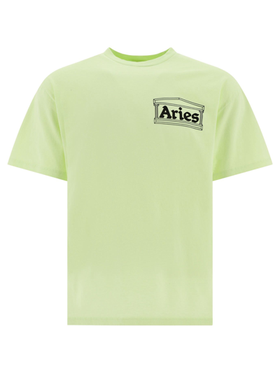 Shop Aries Arise Men's Green Other Materials T-shirt