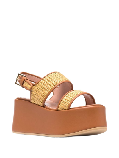 Shop Alberta Ferretti Women's Beige Other Materials Sandals