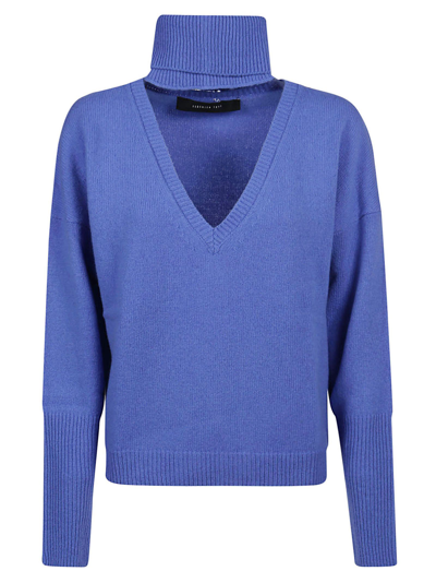 Shop Federica Tosi Women's Blue Other Materials Sweater