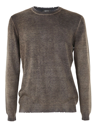 Shop Avant Toi Men's Brown Other Materials Sweater