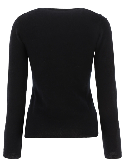 Shop Allude Women's Black Other Materials Sweater