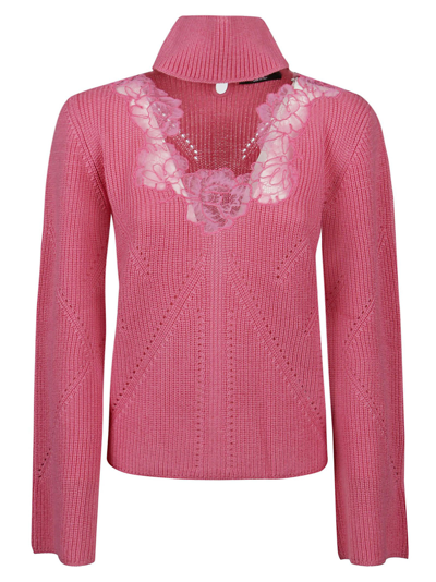 Shop Blumarine Women's White Other Materials Sweater