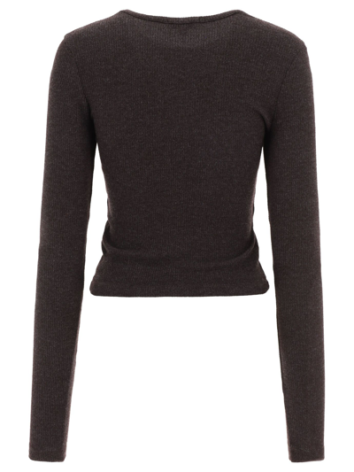 Shop Agolde Women's Grey Polyester Sweater