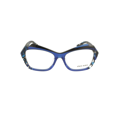 Shop Alain Mikli Women's Blue Metal Glasses