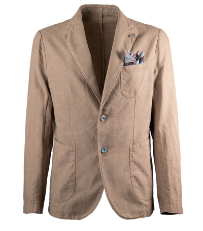 Shop Bob Men's Beige Linen Blazer