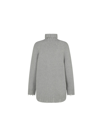 Shop Malo Women's Grey Cashmere Sweater