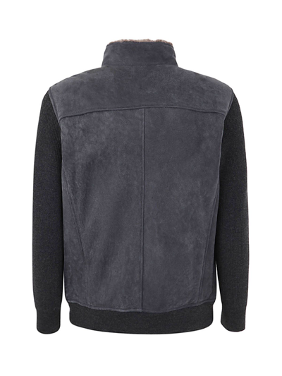Shop Barba Men's Grey Other Materials Outerwear Jacket
