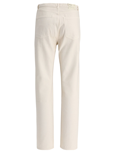 Shop Agolde Women's White Other Materials Pants