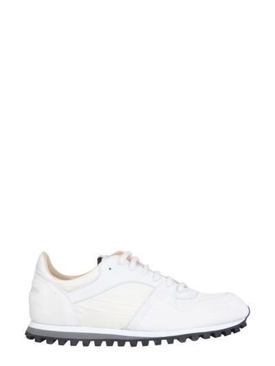 Shop Spalwart Men's White Leather Sneakers