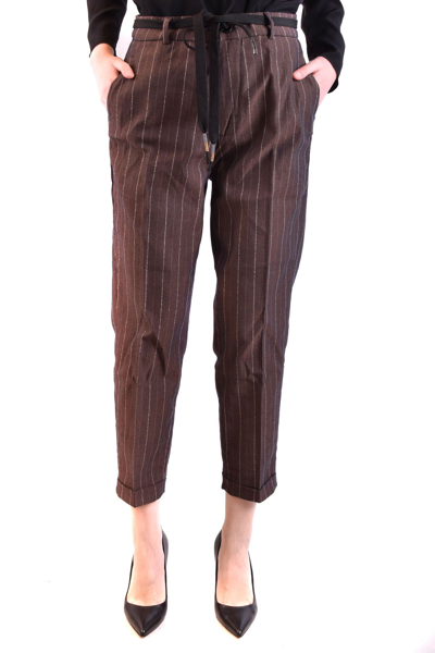 Mason's Women's Brown Other Materials Pants In Brown