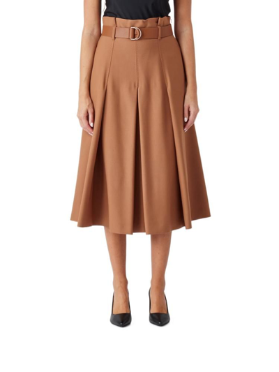 Shop Max Mara Studio Women's Brown Other Materials Skirt