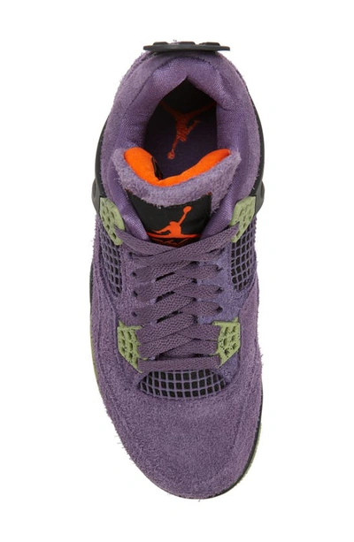 Shop Jordan Air  4 Retro Sneaker In Canyon Purple/ Orange/ Gator