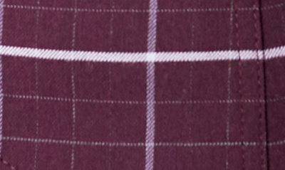 Smythe Check Button-front Waistcoat In Mulberry Plaid