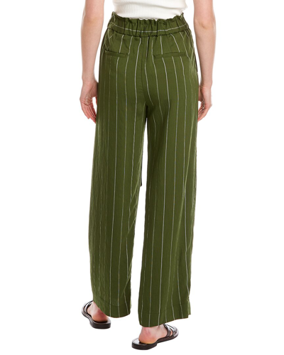 Shop Vince Belted Pull-on Pant In Green