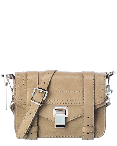 Shop Proenza Schouler Ps1 Mini Leather Shoulder Bag In Beige