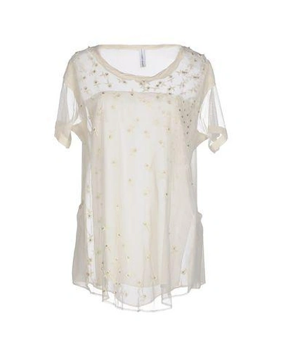 Shop High Blouse In Ivory