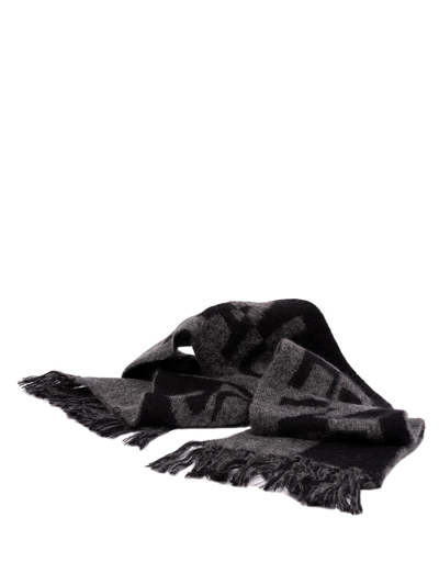 Shop Saint Laurent Scarf In Nero