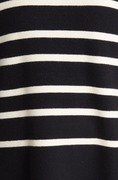 Shop Vero Moda Samba Strips Turtleneck Sweater In Black Stripes W Birch