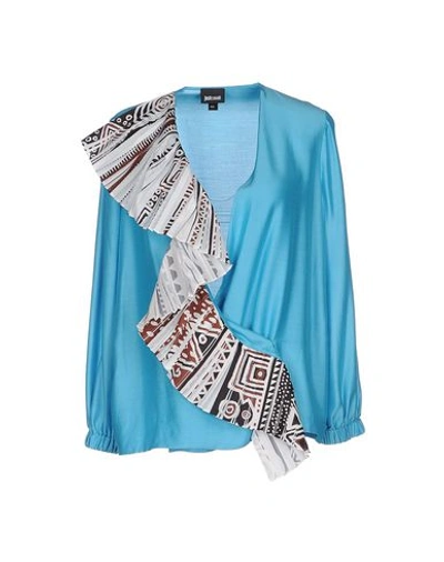 Just Cavalli Blouse In Turquoise