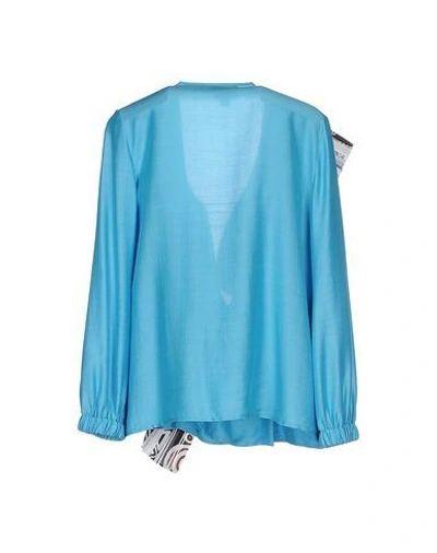 Shop Just Cavalli Blouse In Turquoise